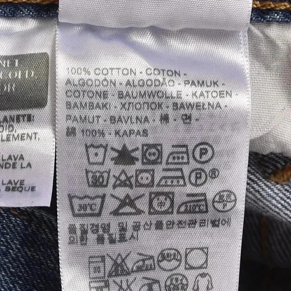 Levi's 501 Jeans Button Fly Relaxed Rolled Blue  Medium Wash Size 26 - Picture 11 of 16